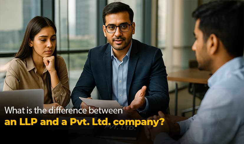 What is the difference between an LLP and a Pvt. Ltd. company?