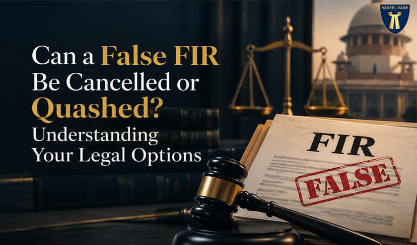 Can a False FIR Be Cancelled or Quashed? Understanding Your Legal Options