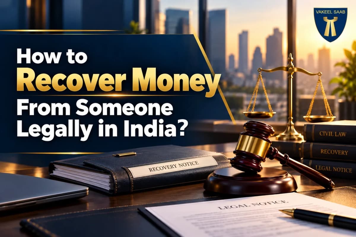 How to Recover Money From Someone Legally in India?