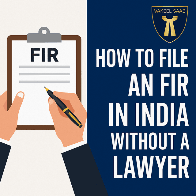 Indian File Example File FIR in India: Step-by-step guide without a lawyer